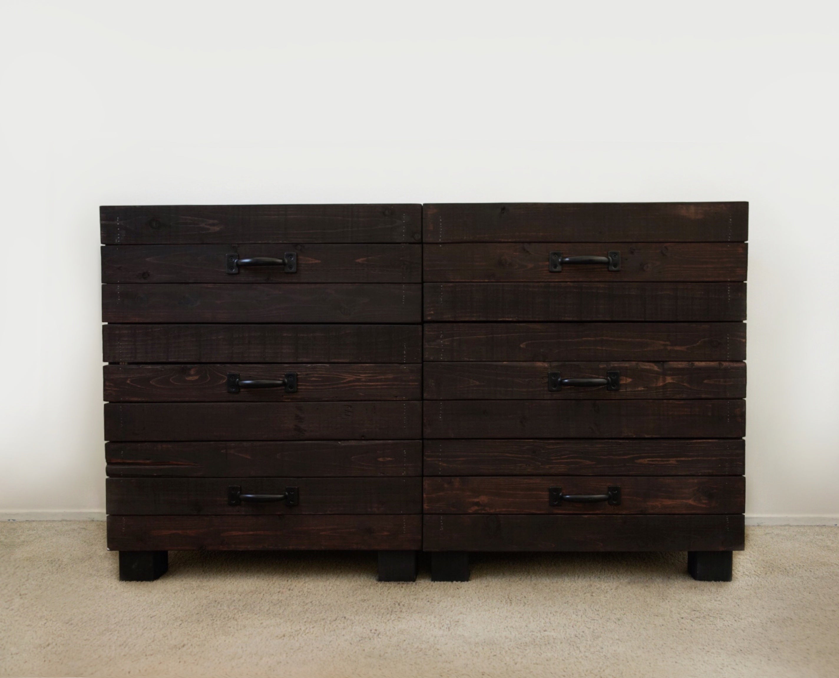 ash brown dresser IKEA SONGESAND 6-drawer dresser, brown, 63 3/8x32 1/4