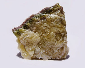 Rare Olive and Lavender Semi-polished Calcite Stone