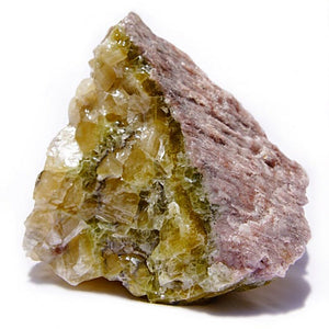 Rare Olive and Lavender Semi-polished Calcite Stone